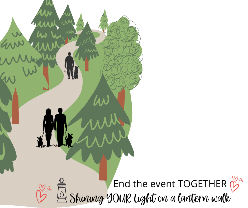 End the Event TOGETHER- Outdoors, Shining YOUR light on a lantern Walk!